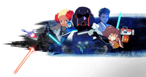 Star Wars Visions Character Collage Wallpaper