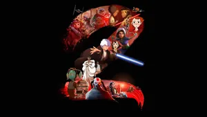 Star Wars Visions Characters Collage Wallpaper