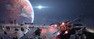 Star Wars X Wing Asteroid Field Wallpaper
