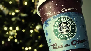 Starbucks Christmas Coffee Cup Wallpaper