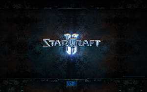 Starcraft 2 Logo Dark Background Wallpaper