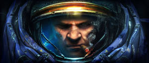 Starcraft 2 Tychus Digital Art Wallpaper