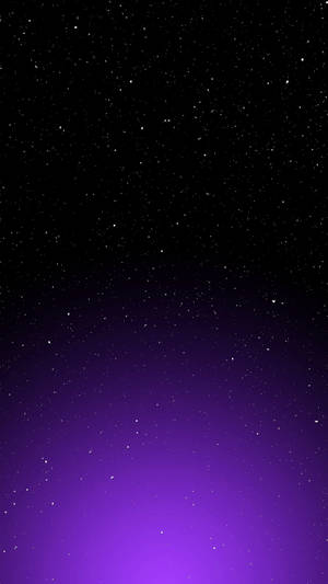 Starry Black And Purple Phone Wallpaper
