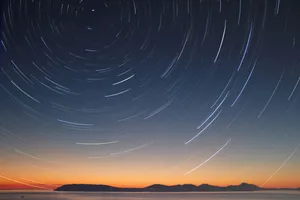 Starry Sky Computer Lock Screen Wallpaper