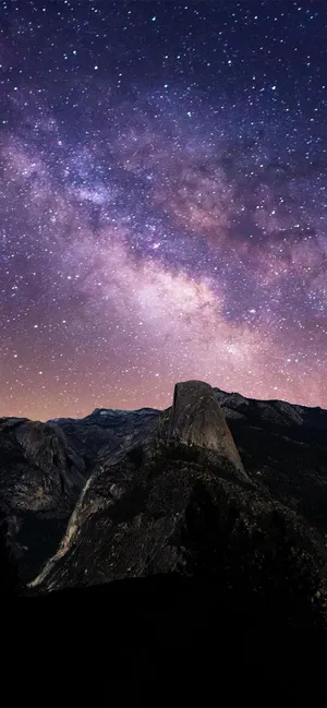 Stars And Mountain Aesthetic Iphone 11 Wallpaper
