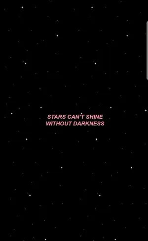 Stars Can’t Shine Small Quotes Wallpaper