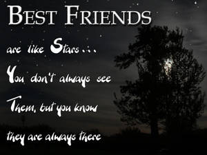 Stars Friendship Quotes Wallpaper