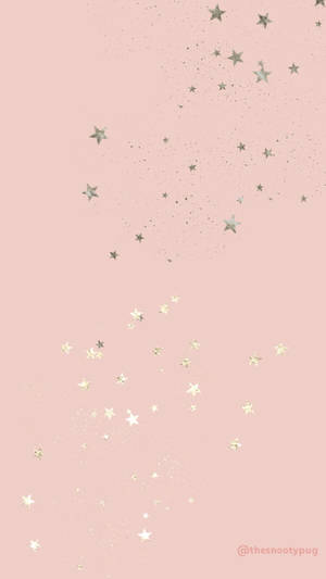Stars Rose Gold Tumblr Wallpaper