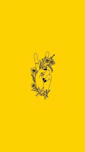 Stay Bright With A Yellow Aesthetic Wallpaper