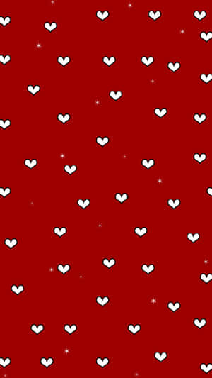 Stay Connected With A Cute Red Phone Wallpaper