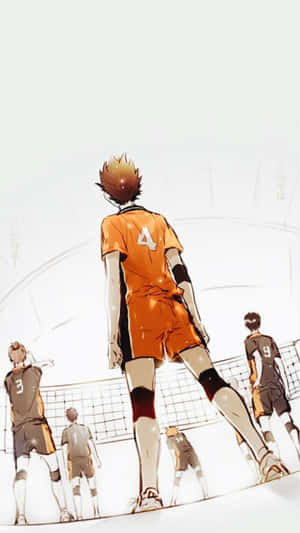 Stay Connected With The Haikyuu Community On Your Iphone Anytime And Anywhere Wallpaper