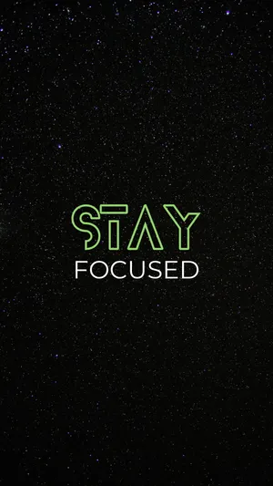 Stay Focused Oled Phone Wallpaper