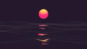 Stay Visionary With The Vaporwave Tablet Wallpaper