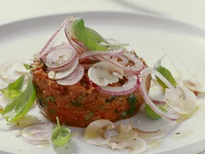 Steak Tartare With Onion Wallpaper