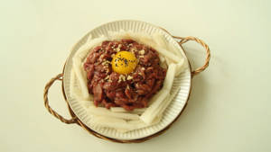 Steak Tartare With Yolk Wallpaper