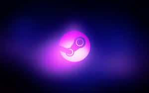 Steam Platform Glowing Logo Wallpaper Wallpaper