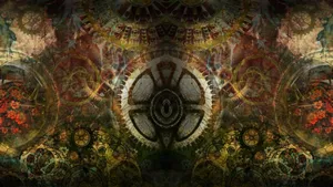 Steampunk Gear Patterns Wallpaper