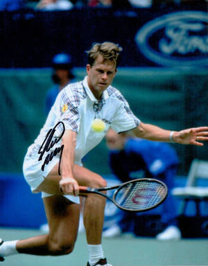 Stefan Edberg Signed Photo Wallpaper