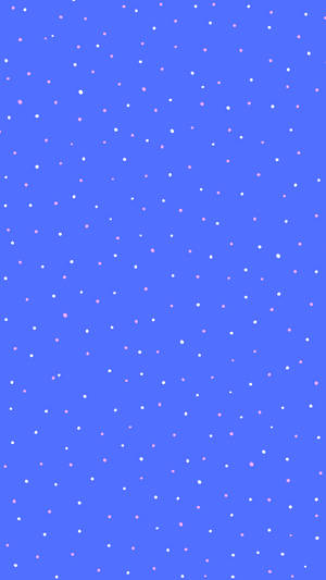 Stellar Polka Dots On Vibrant Blue Background Wallpaper