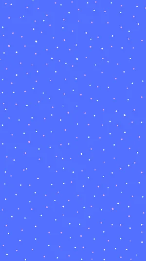 Stellar Polka Dots On Vibrant Blue Background Wallpaper