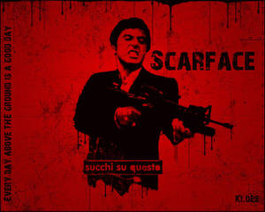Stencil Tony Montana Scarface Wallpaper