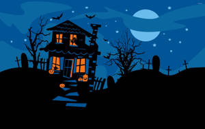 Step Into A Haunted House This Halloween And Be Prepared For Chills And Thrills. Wallpaper