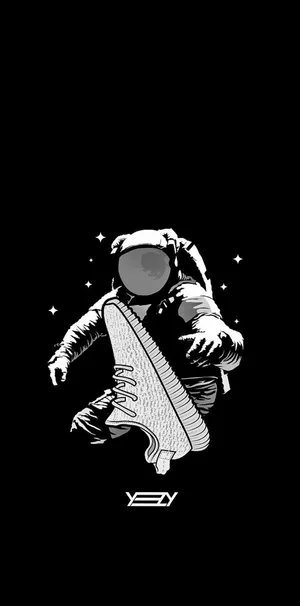Step Up Your Streetwear Style With The Iconic Yeezy Shoe Wallpaper