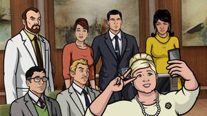 Sterling Archer Characters Selfie Wallpaper