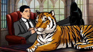 Sterling Archer Tiger Wallpaper