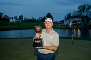 Steve Flesch In Front Of Lake Wallpaper
