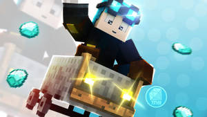 Steve Riding Car Cool Minecraft Wallpaper