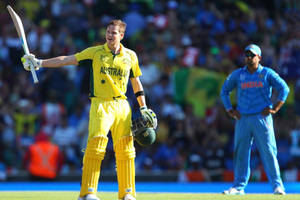 Steve Smith Against India Wallpaper