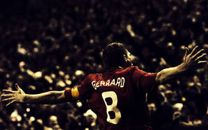 Steven Gerrard Red Jersey 8 Wallpaper