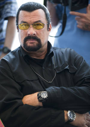 Steven Seagal Black Button-down Shirt Wallpaper