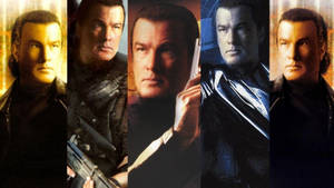 Steven Seagal Collage Portrait Wallpaper