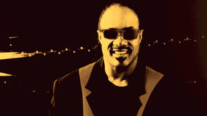 Stevie Wonder Yellow Filter Photo Wallpaper