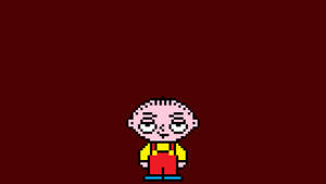 Stewie Griffin Pixel Art Wallpaper