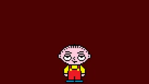 Stewie Griffin Pixel Art Wallpaper