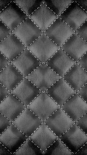 Stitched Upholstery Made Of Black Leather Iphone Wallpaper