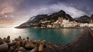 Storm In Amalfi Coast Wallpaper