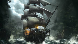 Stormy Sailing Ahead. Wallpaper