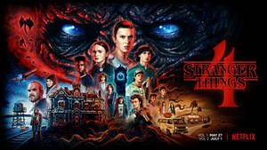 Stranger Things 4 Detailed Poster Wallpaper