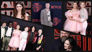 Stranger Things Cast Collage Wallpaper