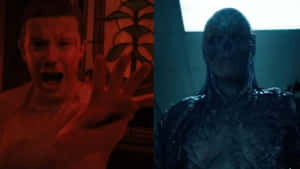 Stranger Things Vecna And Eleven Fight Wallpaper