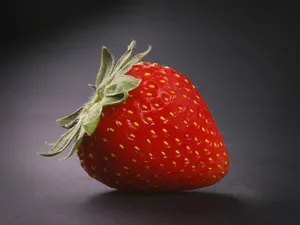 Strawberry Fruit On Dark Backgroud Wallpaper