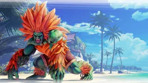 Street Fighter 4k Blanka In Island Wallpaper
