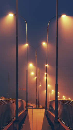 Street Light Bridge Wallpaper