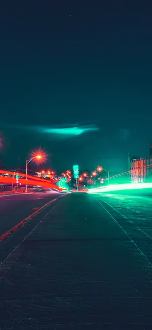 Street Light Neon Wallpaper