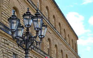 Street Lights Palazzo Pitti Wallpaper