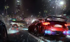 Street Racing At Its Finest Wallpaper